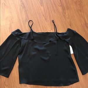 1. State black blouse - off the shoulder! New!